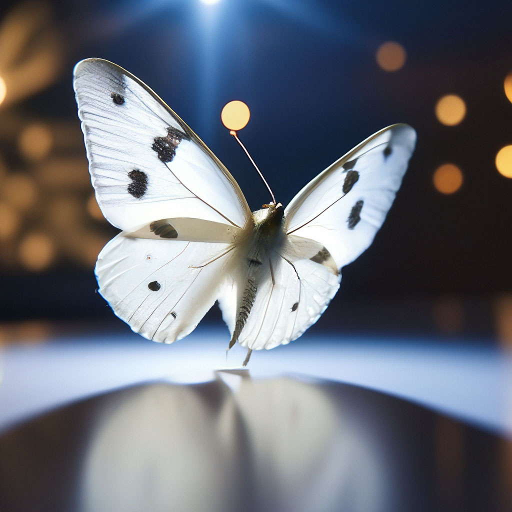 «Танго белого мотылька у открытого …» — создано в Шедевруме