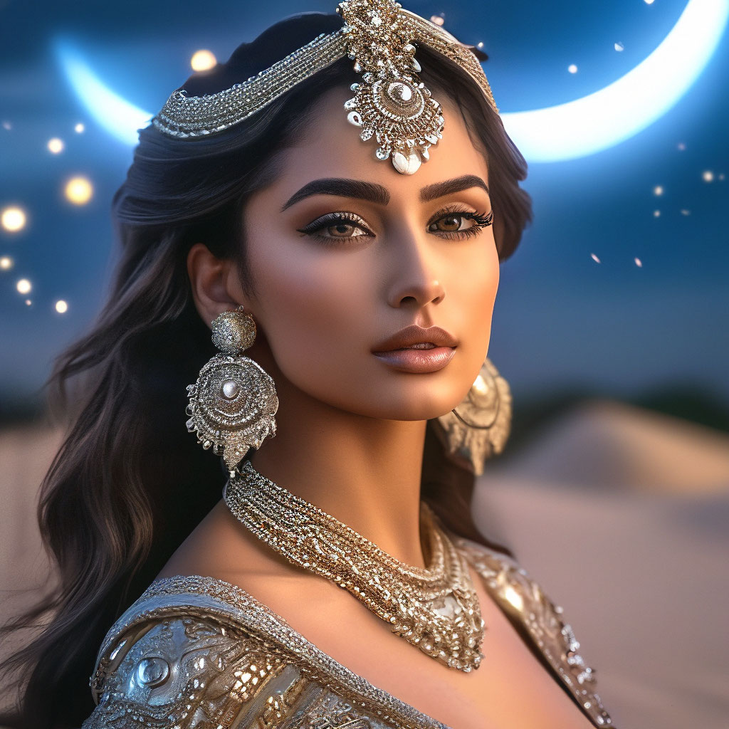 «,дворец, восток, песок, полумесяц …» — создано в Шедевруме