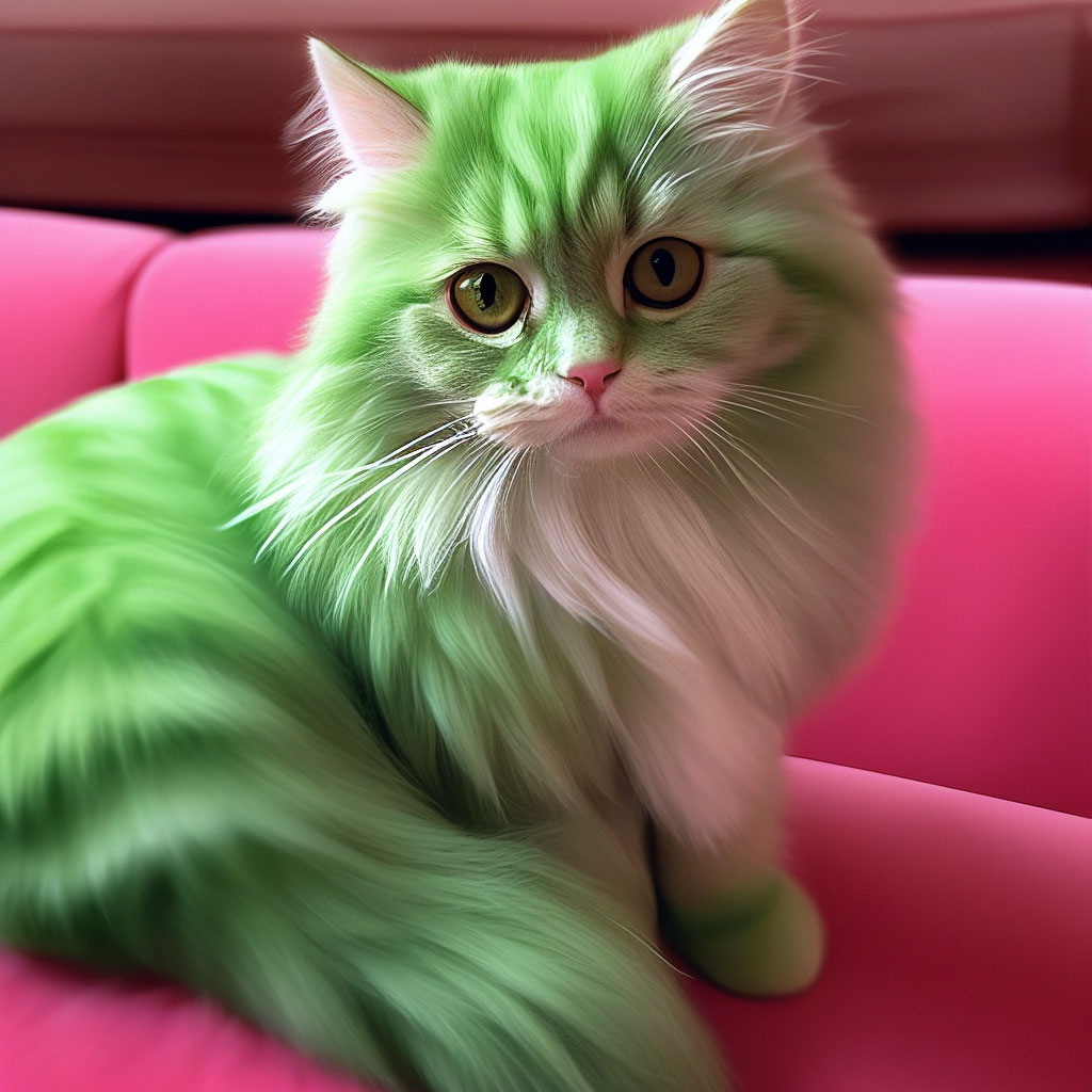 «Пушистый кот арбузик, арбузный котик…» — создано в Шедевруме