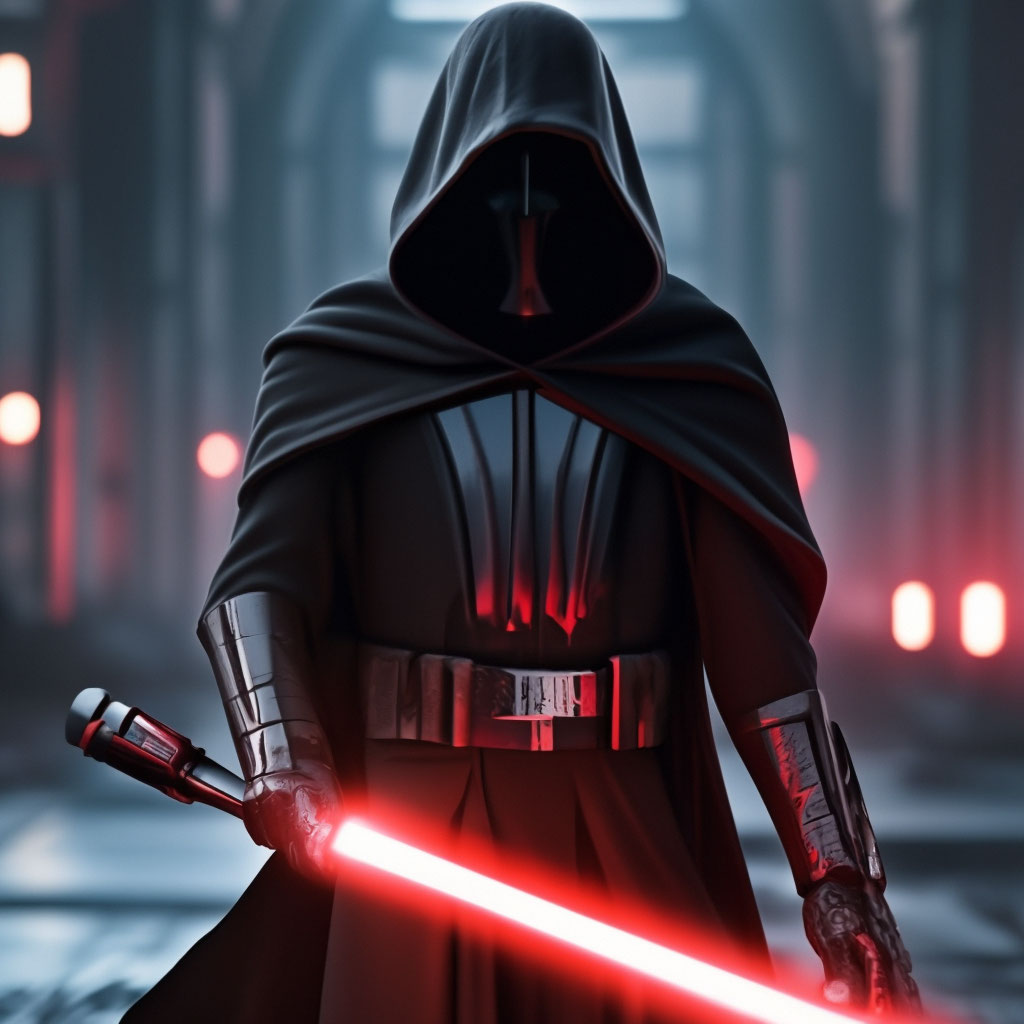 Dark fantasy + star wars, duel of …» — создано в Шедевруме