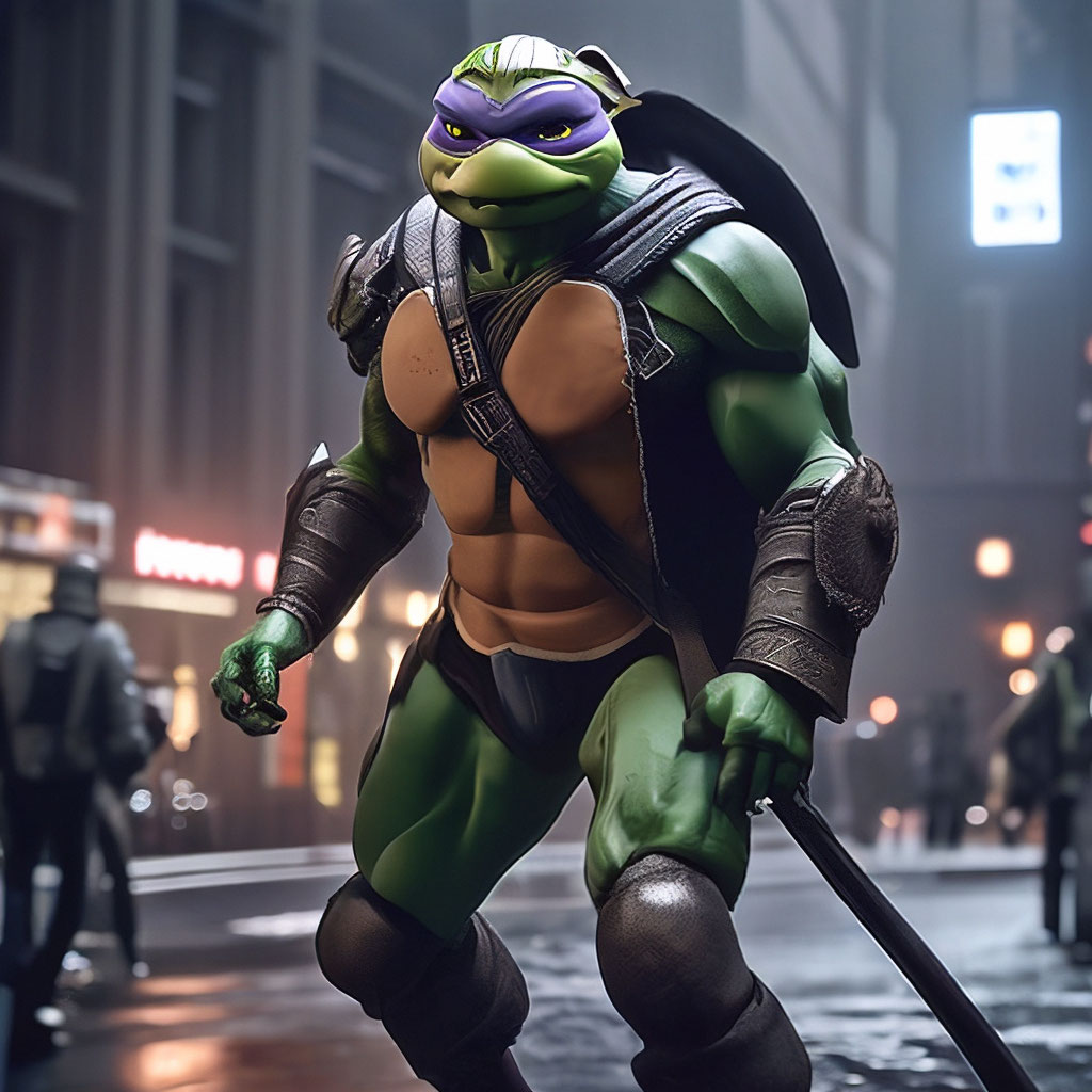 Tmnt , Mike Really Tall, Dark Style…» — Создано В Шедевруме