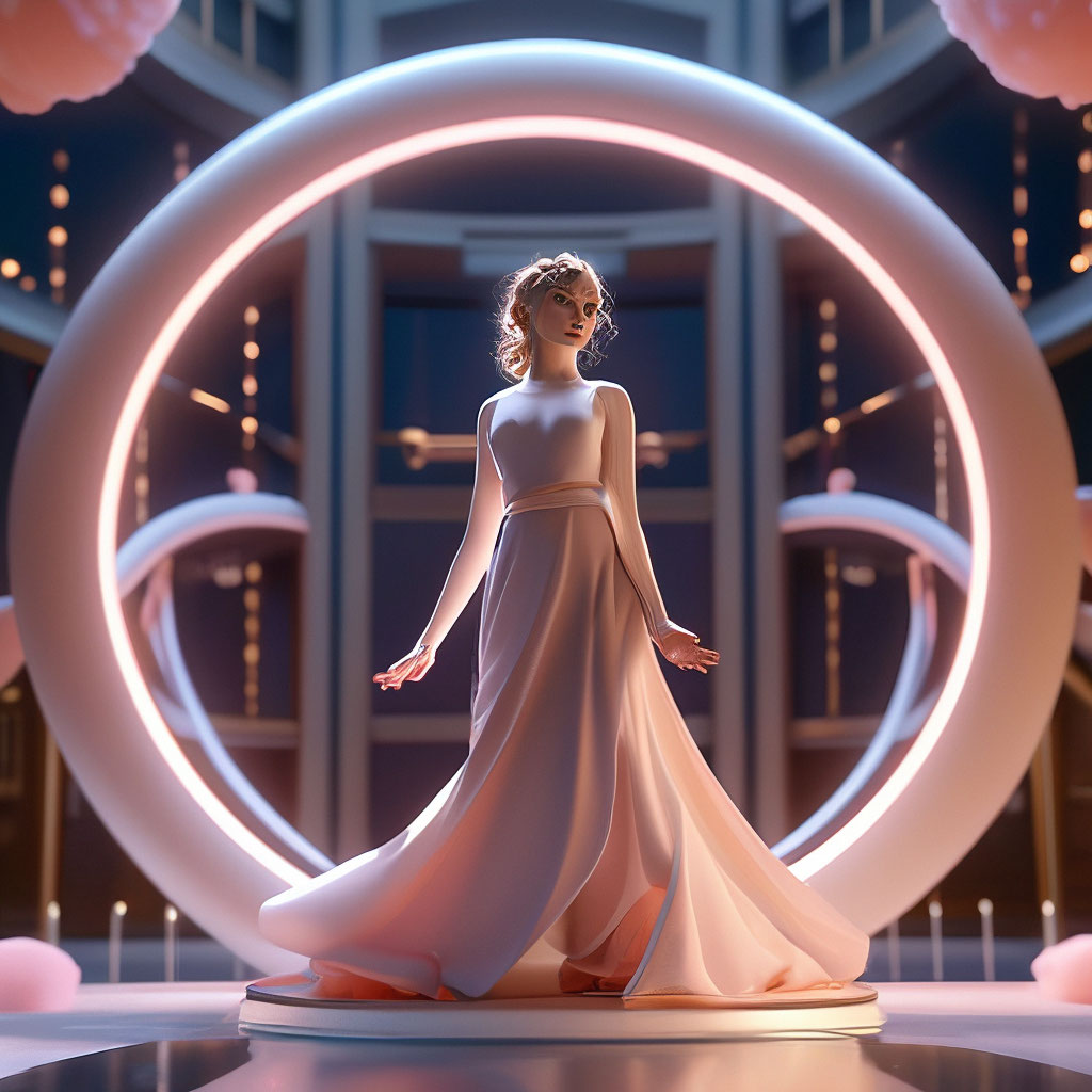 «Девушка на воздушном кольце,грация …» — создано в Шедевруме