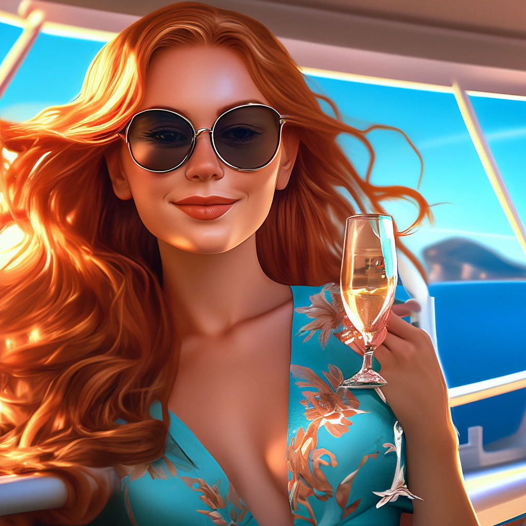 «Солнце, сине-бирюзовое море, в море…» — создано в Шедевруме