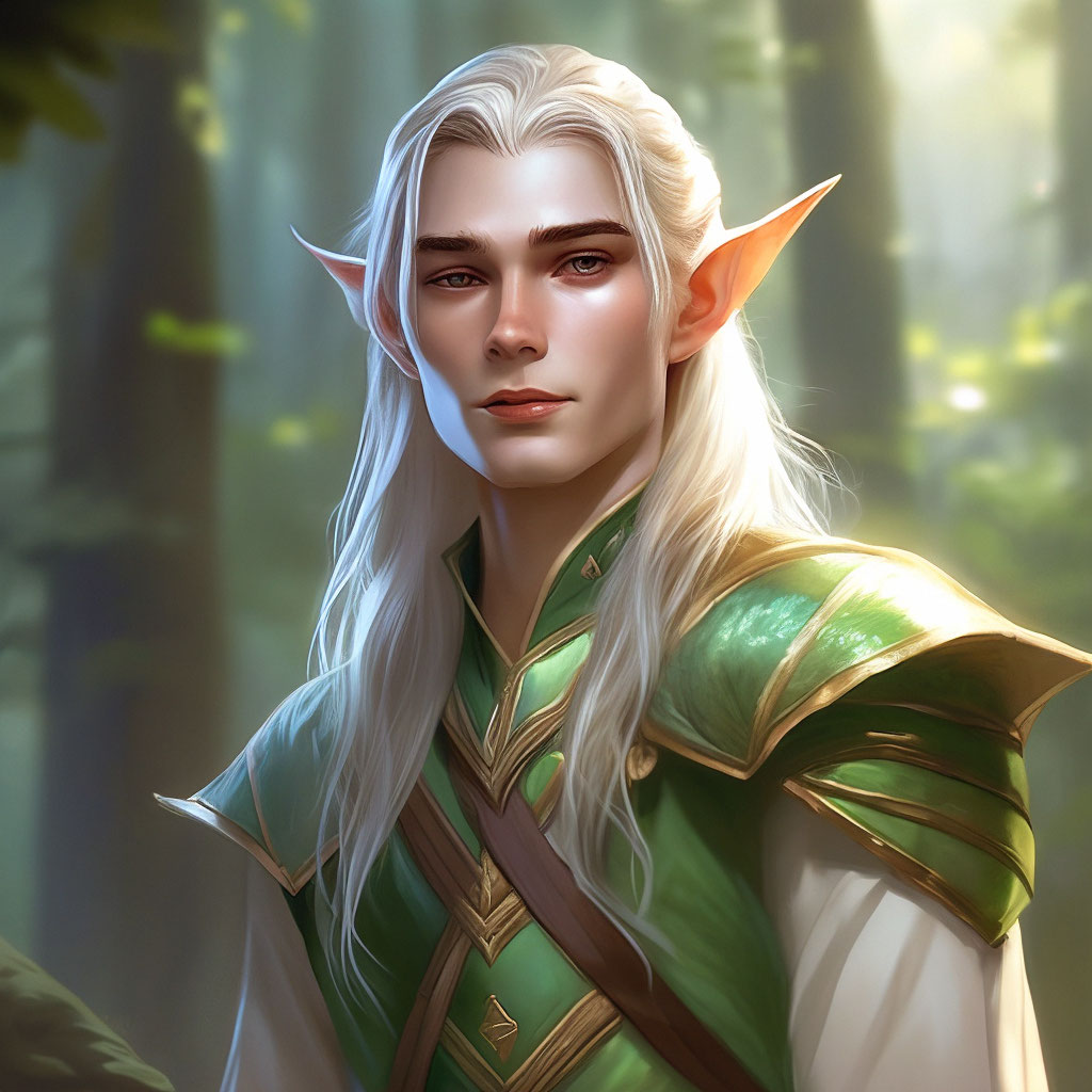 Noctuaalba draws elves fantasy, male elf, character portraits