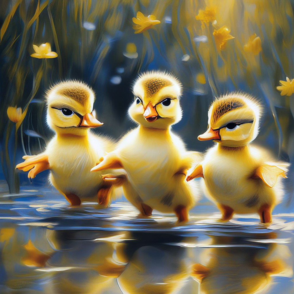 «Танец маленьких утят» — создано в Шедевруме