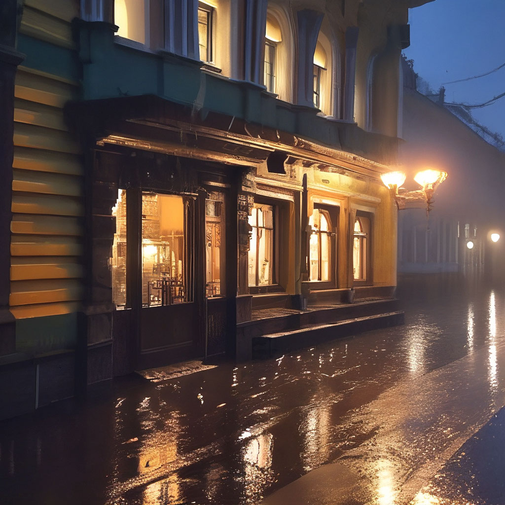 «Дождливая ночь, темная улица, один …» — создано в Шедевруме