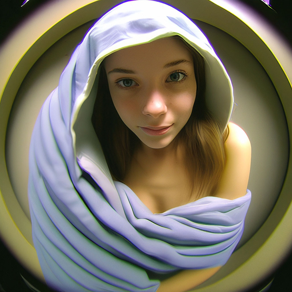 Девушка завернула полотенце, голые …» — создано в Шедевруме