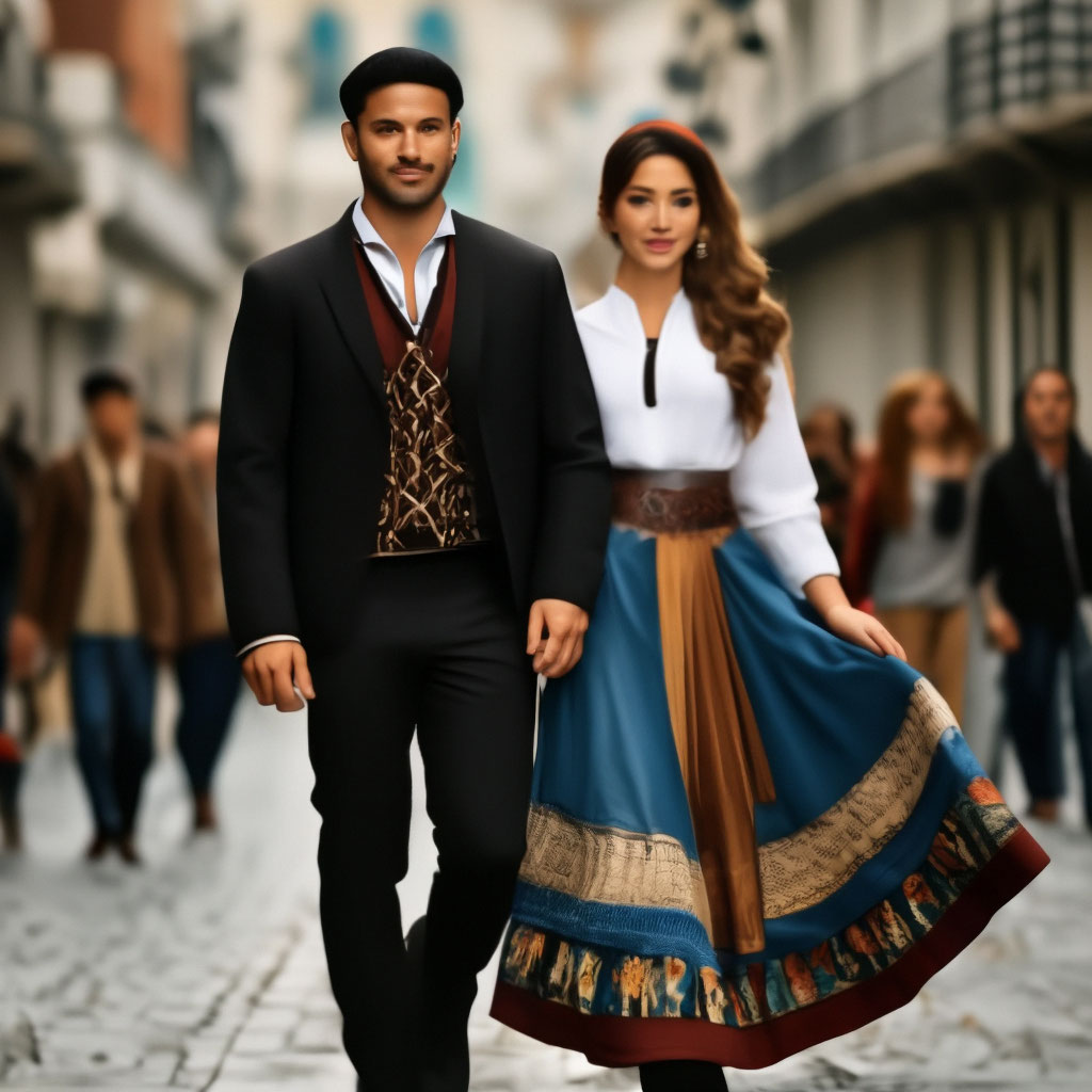 National dress of Argentina"  image created in Shedevrum