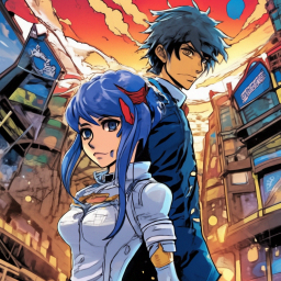 «A manga-style comic» — video created in Shedevrum