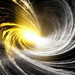 «Penetrating light into the formed gap in the center. A light rift ...