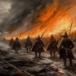 «The incursions of the Scots and the British Pencil drawing Dynamic ...