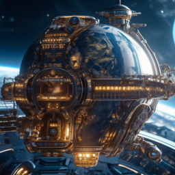 «Fantasy, surrealism, cyberpunk, steampunk, planet earth in the form of ...