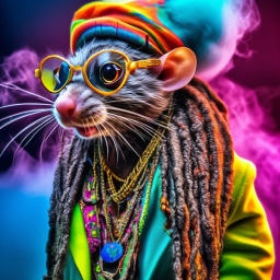 «@R@The Rat Householder. Rat-Rastafarian with dreadlocks, a lot of ...