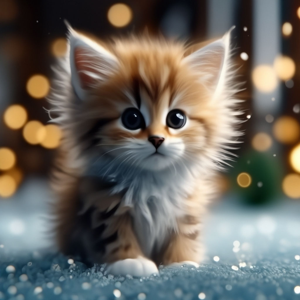 🩵 самый маленький пушистый котёнок…» — создано в Шедевруме
