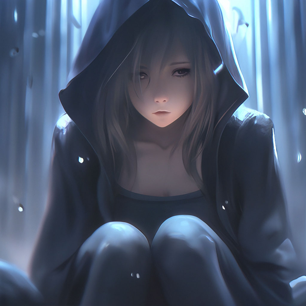 Депрессивная девушка аниме