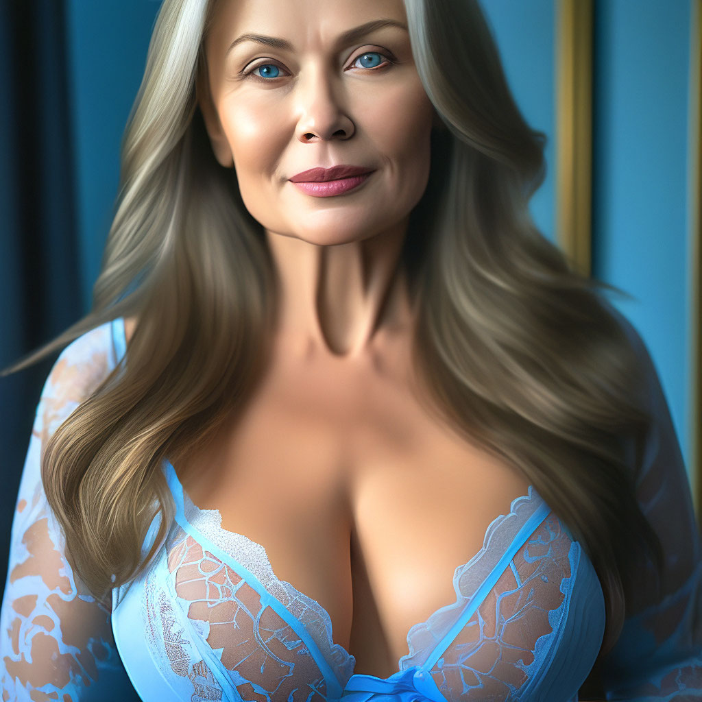 Beautiful mature woman with very …» — создано в Шедевруме