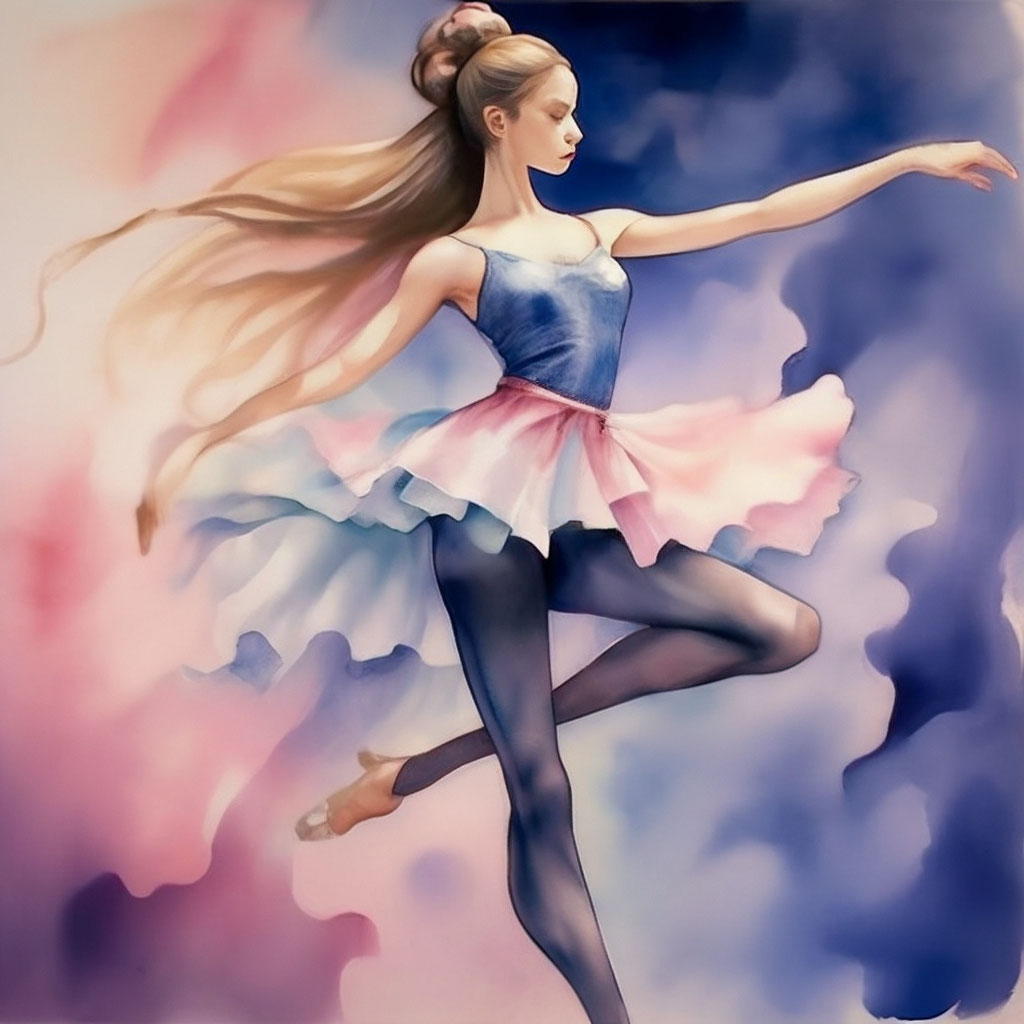 Аниме-балерина в полный рост в …» — создано в Шедевруме