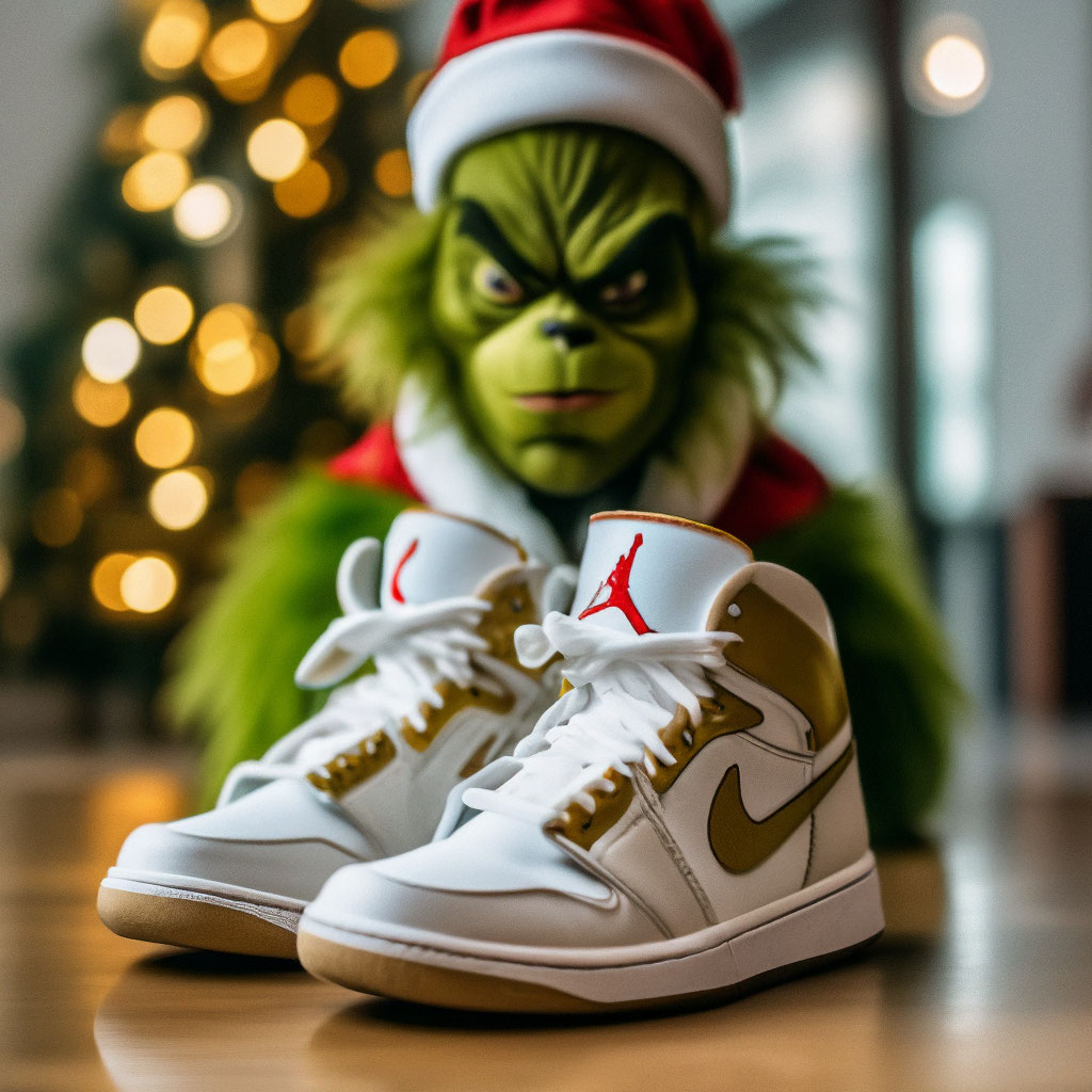 The best sale grinch jordans