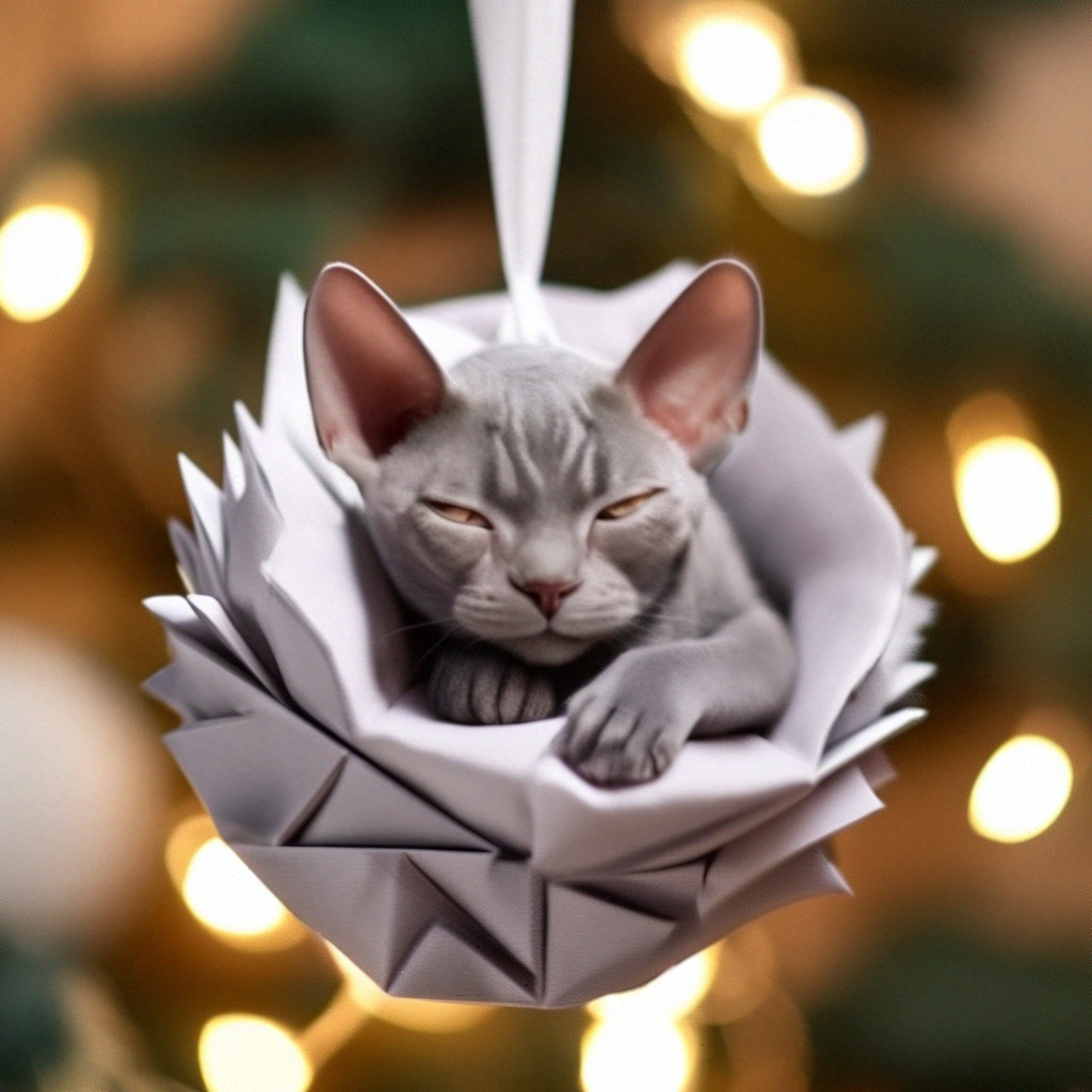Худой серый кот сфинкс браш спит …» — создано в Шедевруме