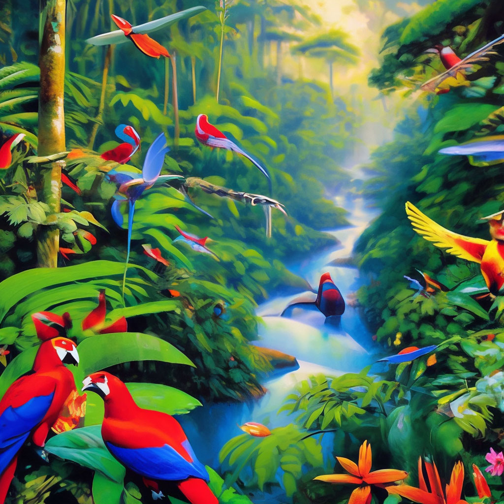 Красивая дикая природа тропических …» — создано в Шедевруме