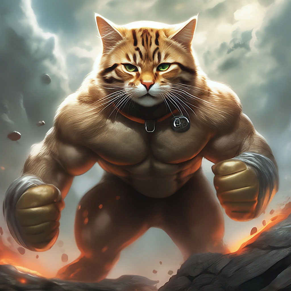 самый сильный кот в мире
