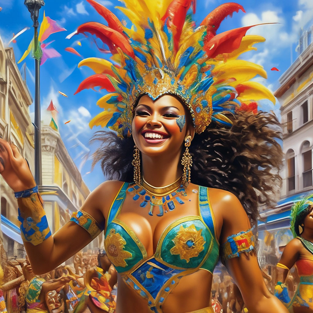 Бразильские карнавалы - украшение нарядов