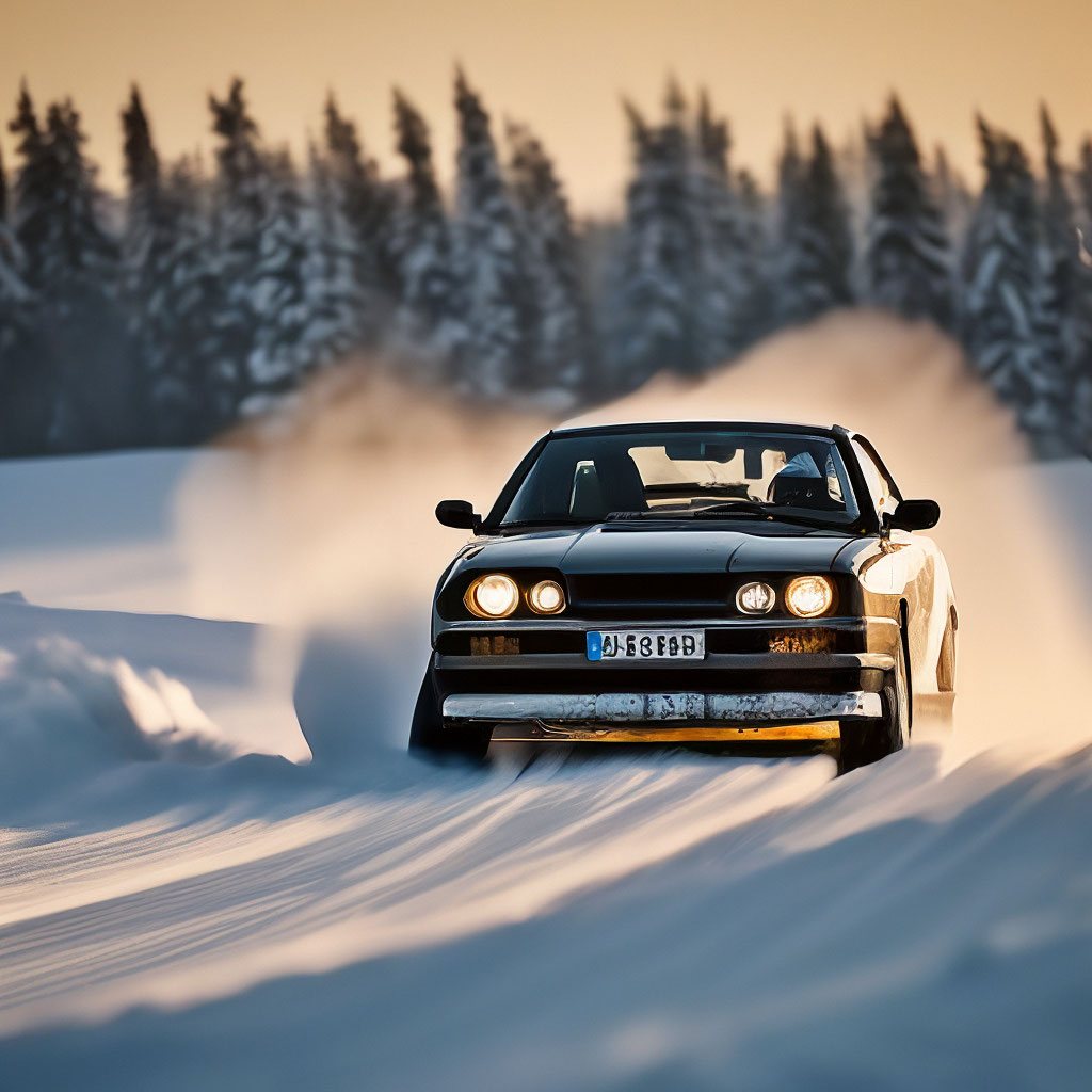 Auto drifts in winter time a lot…