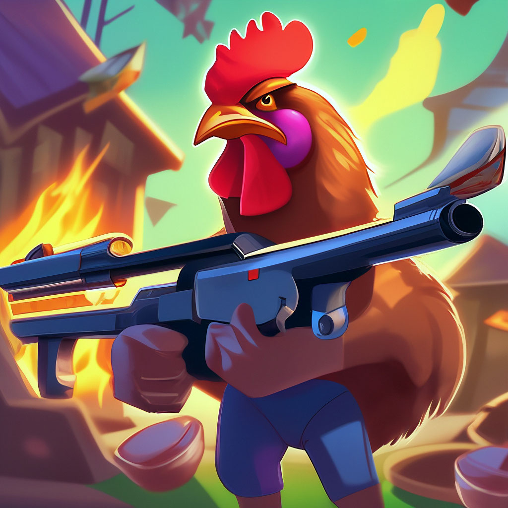 Курица Из Игры Chicken Gun» — Создано В Шедевруме