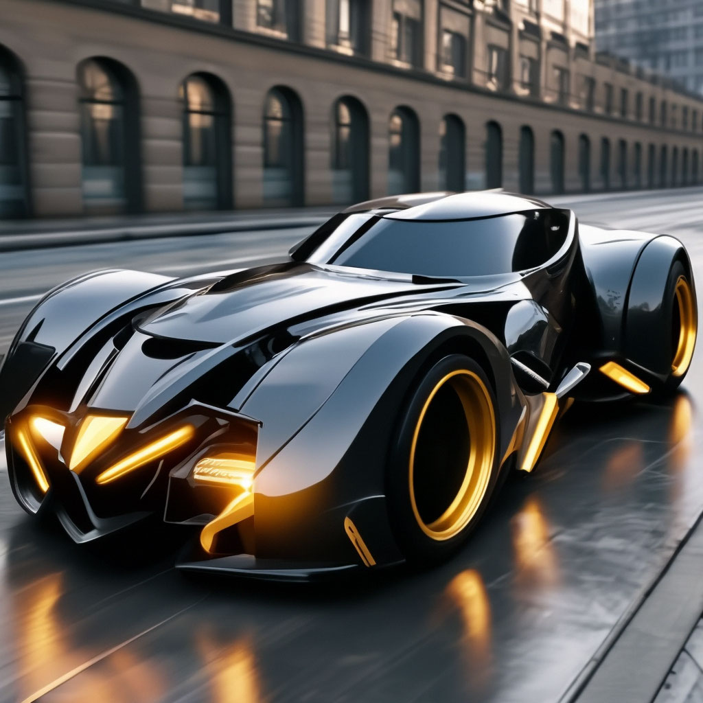 Бэтмобиль - машина Бэтмена - Batmobile №2 (7см.)