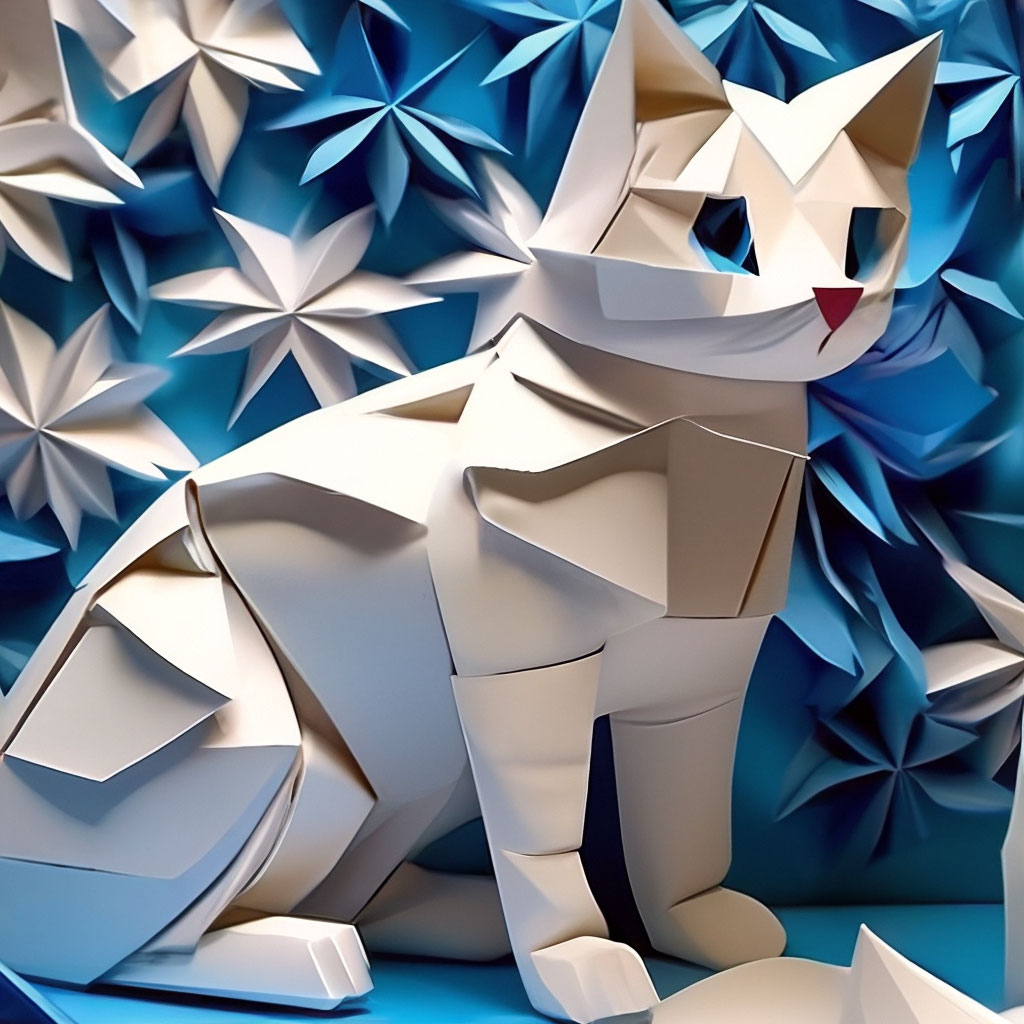 Оригами КОЛЬЦО Котик из бумаги | Origami Paper Cat Ring