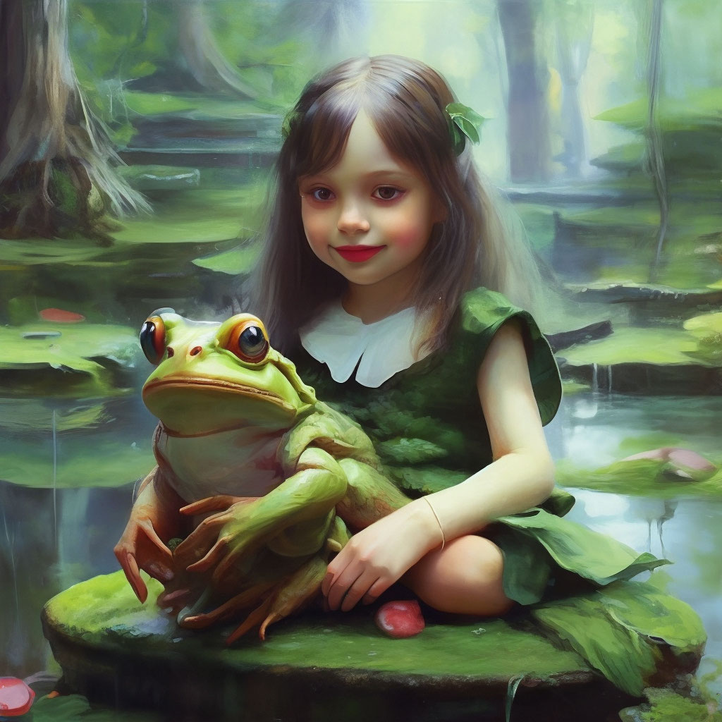 Frog girl