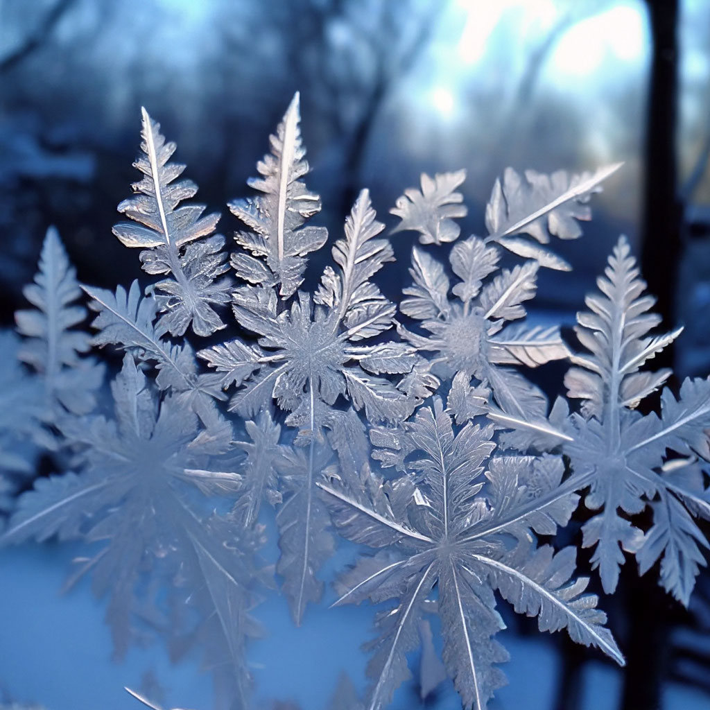 Мороз на окне (60 фото)