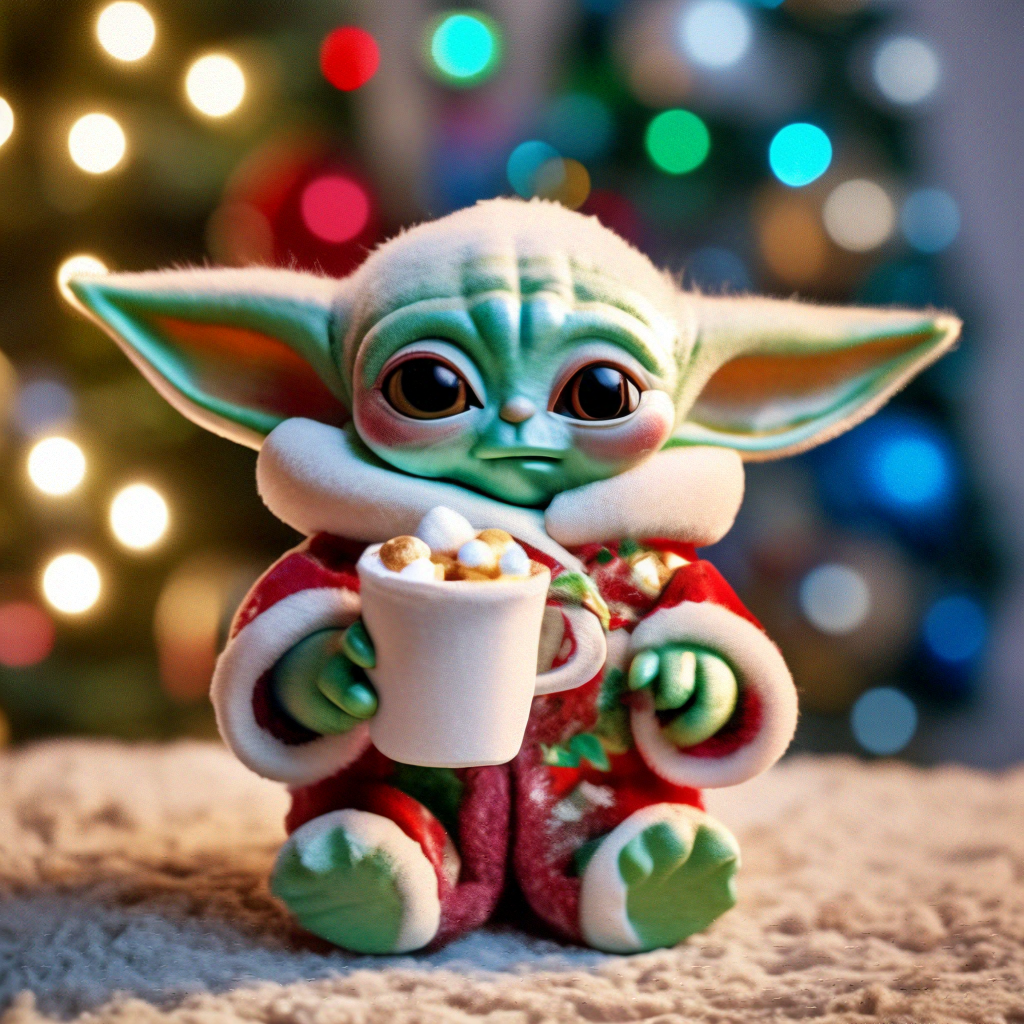 «Бейби йода, который пьет горячее …» — создано в Шедевруме