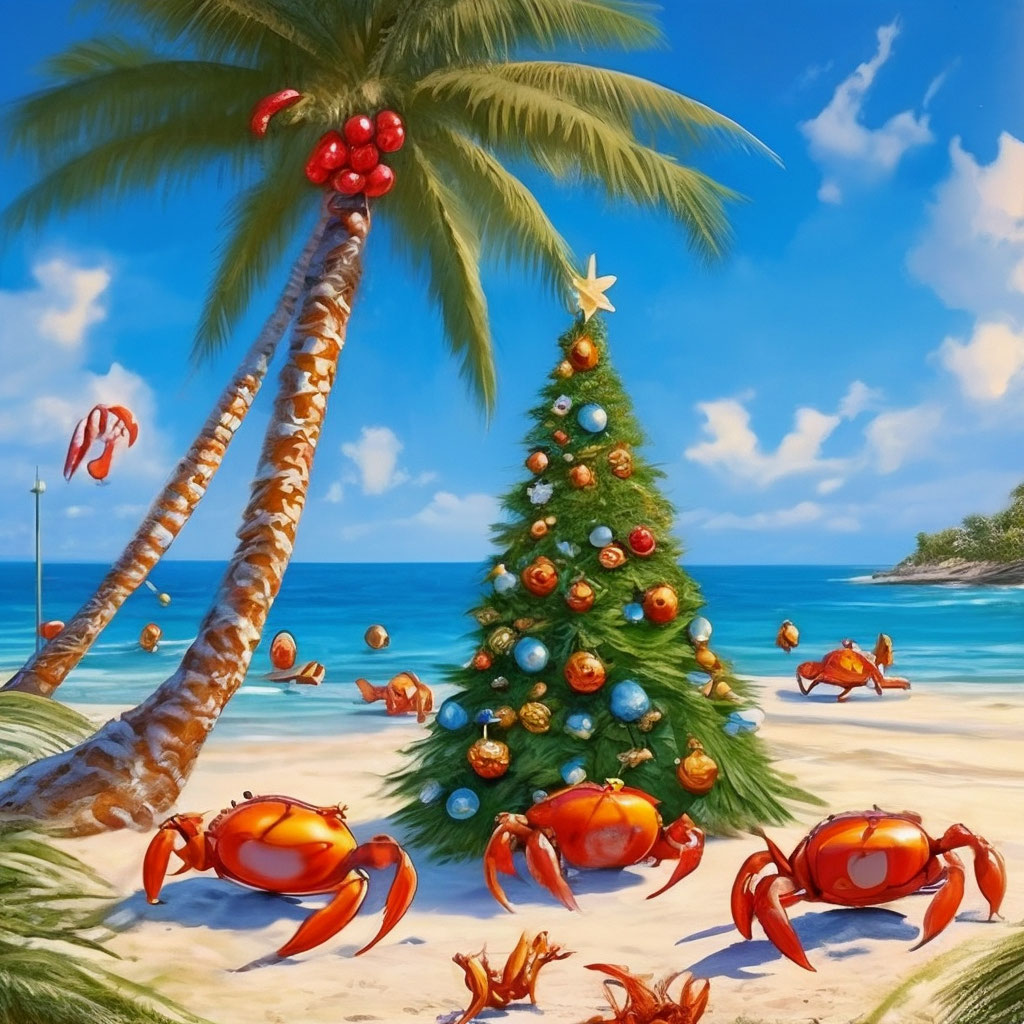 Пальма Украшенная Как Новогодняя Ёлка…» — Создано В Шедевруме