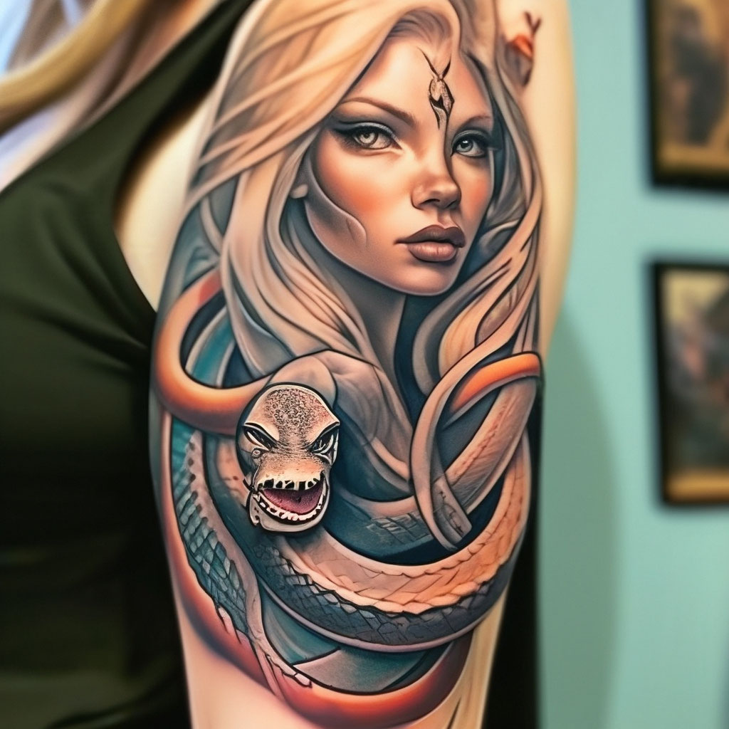 The girl is a dark elf, blonde, …» — создано в Шедевруме