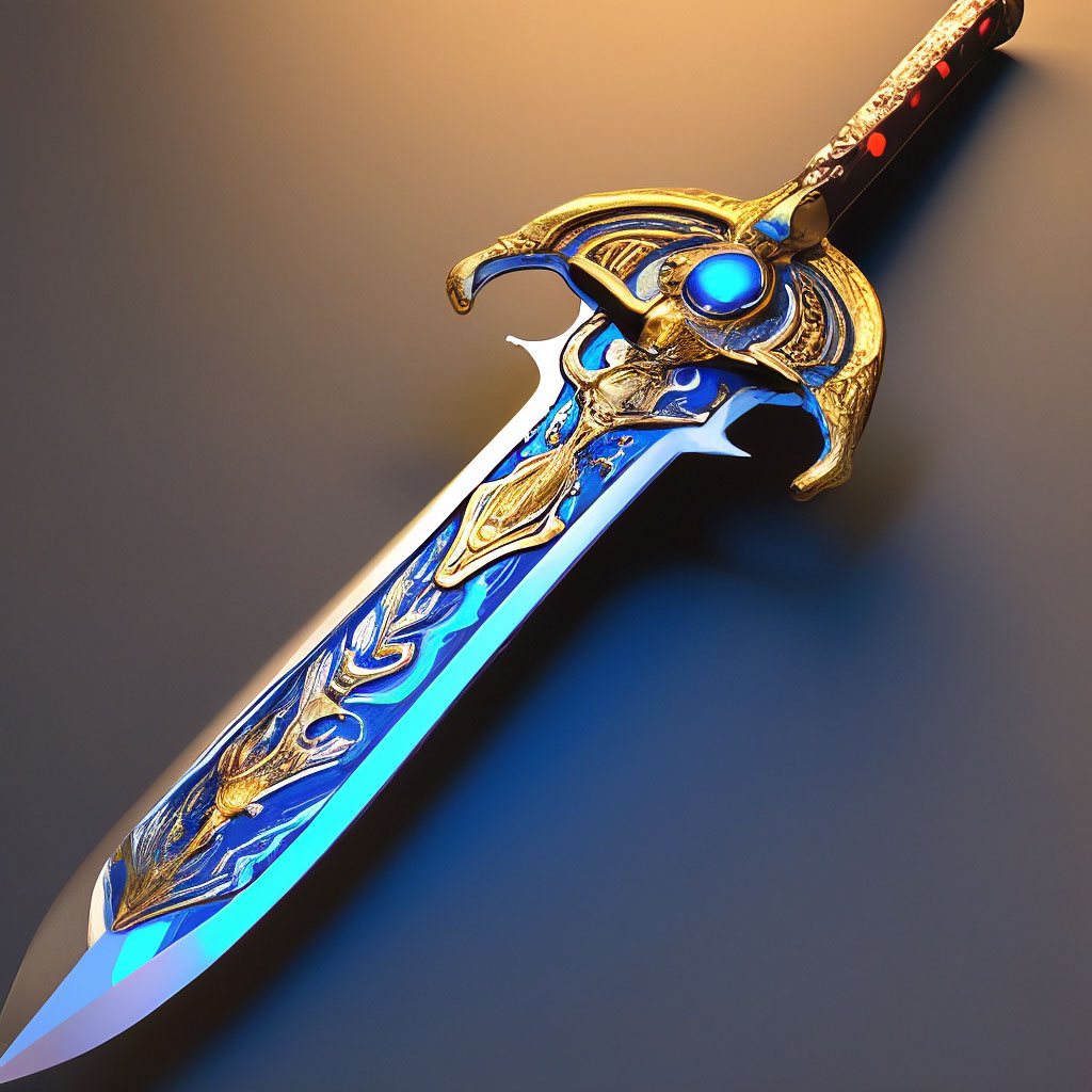 Двуручный меч, материал: сталь, …» — создано в Шедевруме