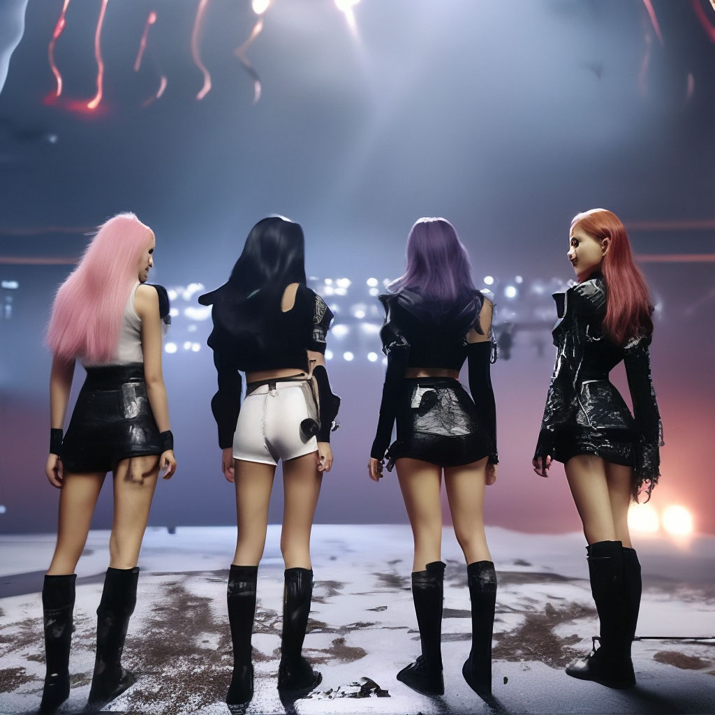 Blackpink: четыре звезды, 4 поколения, 1 группа» — создано в Шедевруме