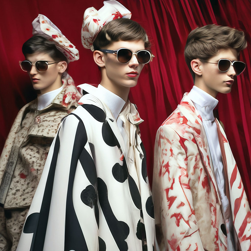 «🎭 Fashion show, Boy, studio …» — создано в Шедевруме