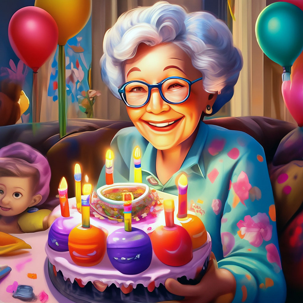 Рисунок бабушке на день рождения поэтапно - 40 фото