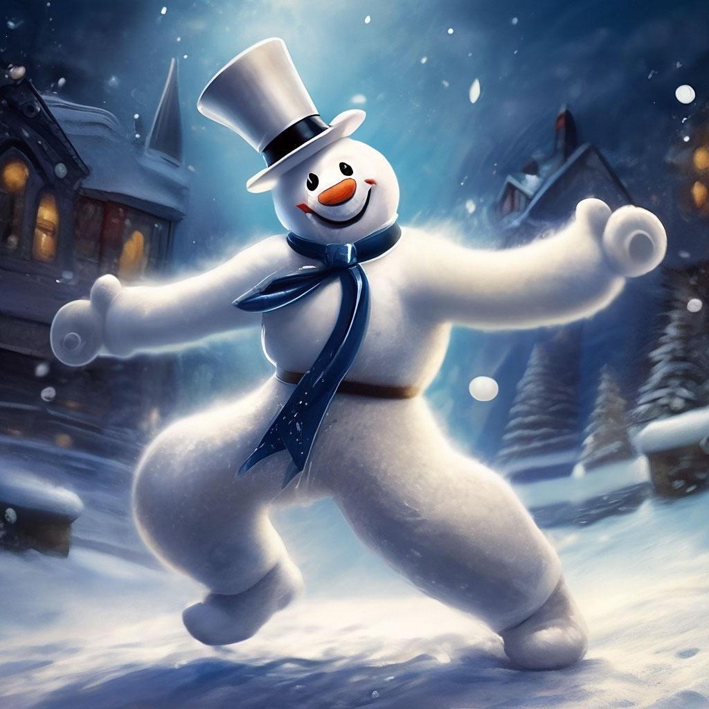 Танцующий и поющий Снеговик