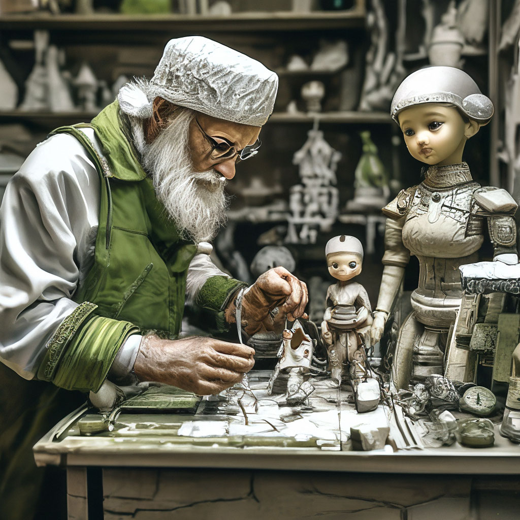 Кукла СССР Старик Хоттабыч