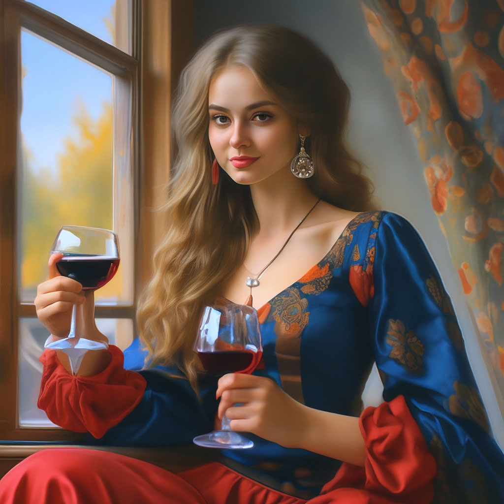 Девушка с вином | Alcohol