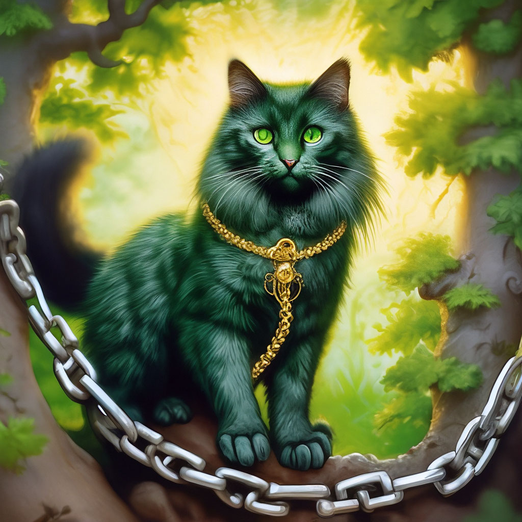 Кот из лукоморья картинки