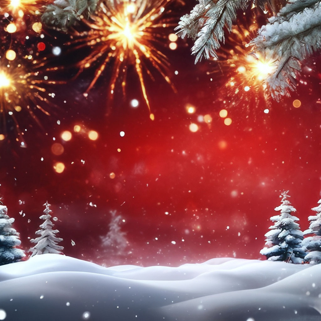 🌲 New Year 🎉 новогодний фон для …» — создано в Шедевруме