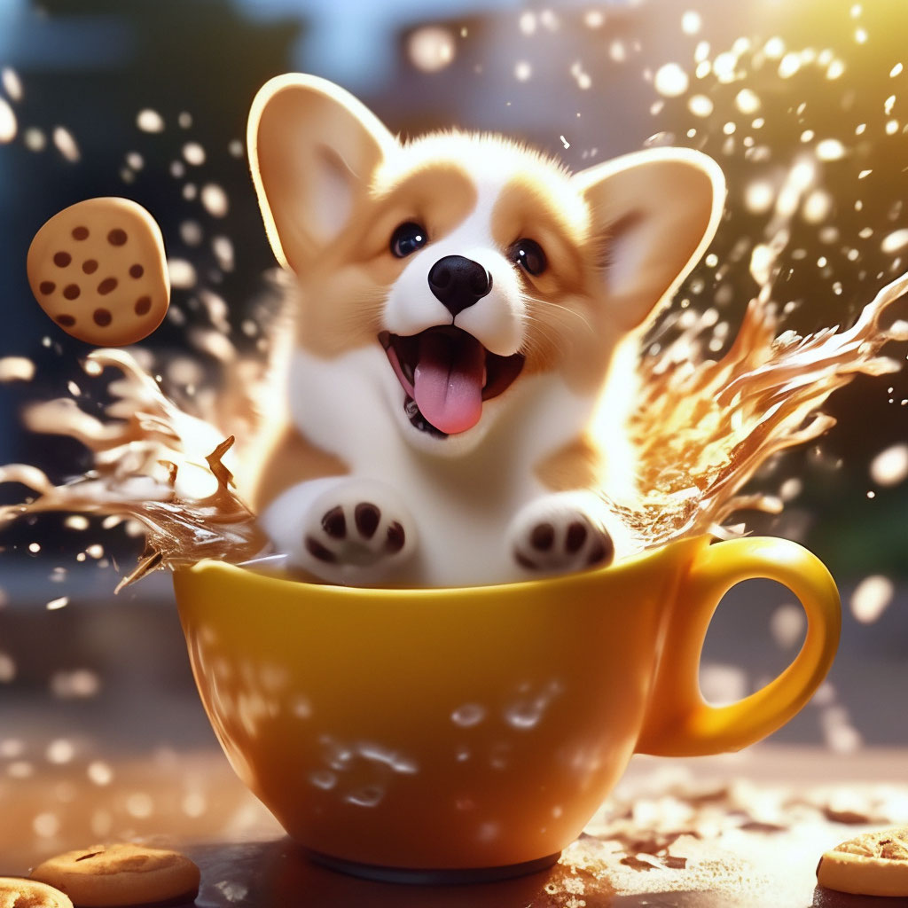 Доброе утро с корги картинки прикольные Coffee Corgi Corgi, Corgi funny, Funny corgi pictures