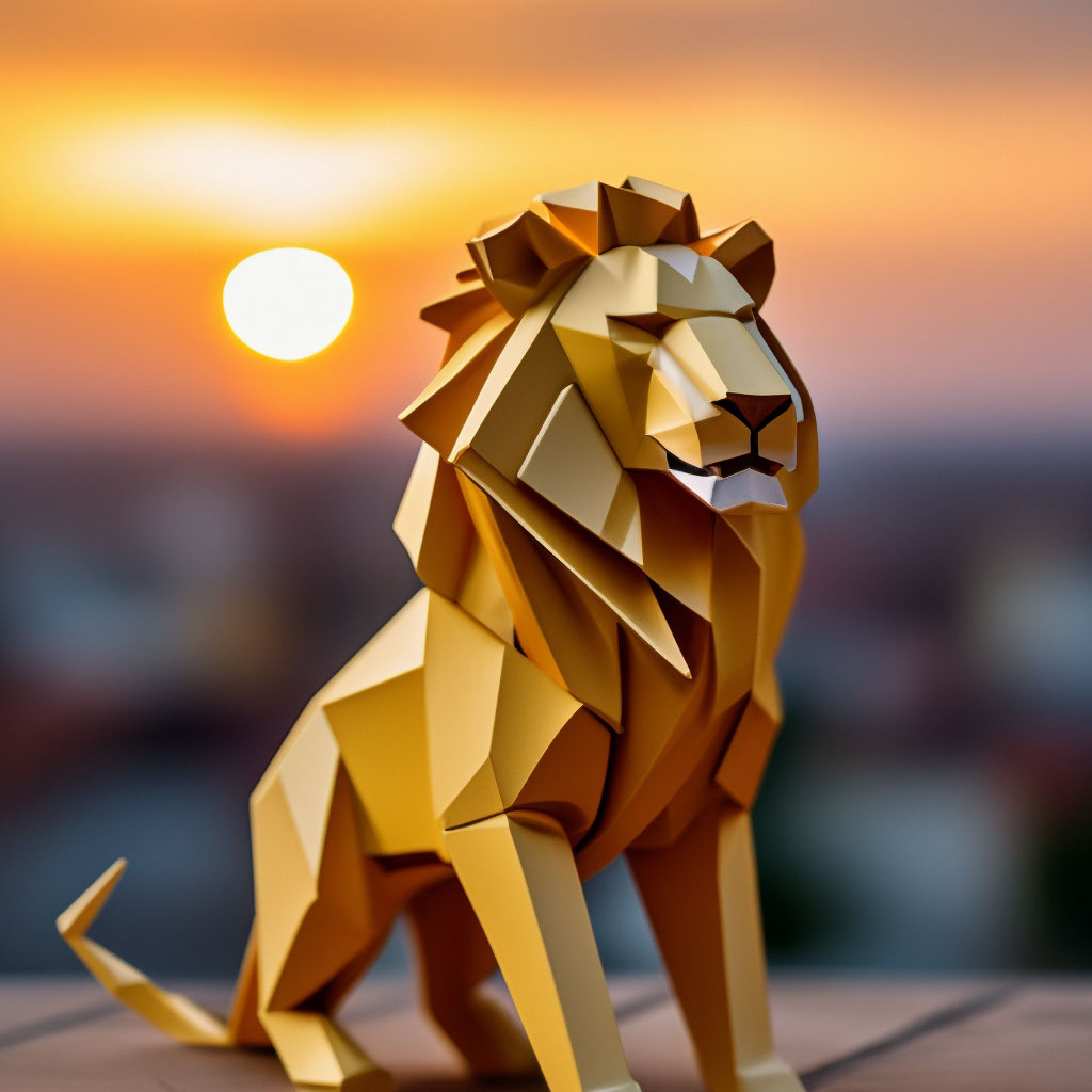 Как сделать льва из бумаги | Origami lion, Origami animals, Origami