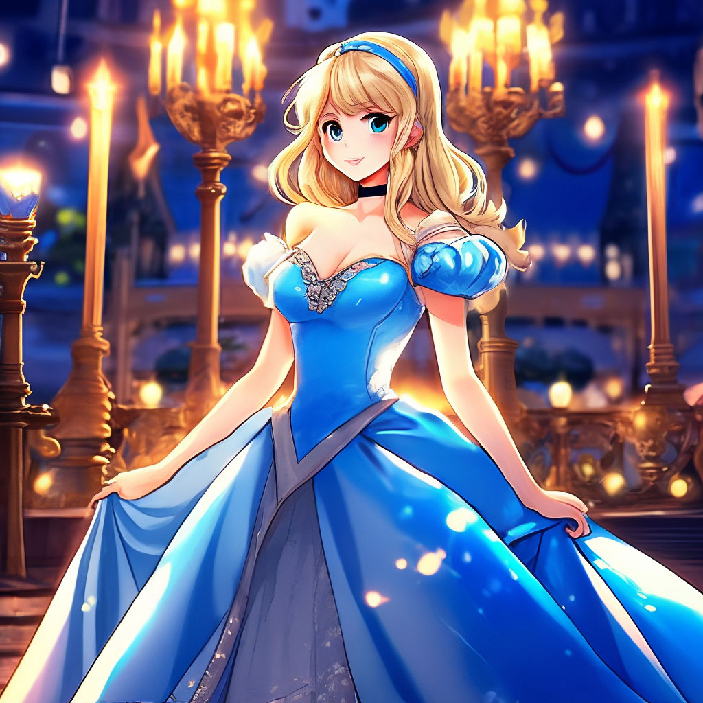 cinderella cartoon blue dress Cinderella (Disney character)