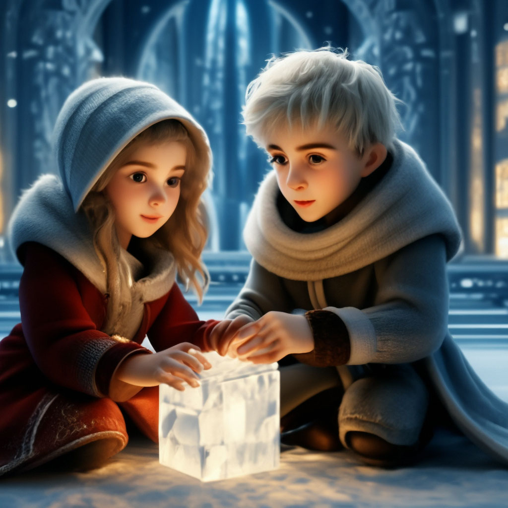 Кай и герда в замке снежной …» — создано в Шедевруме
