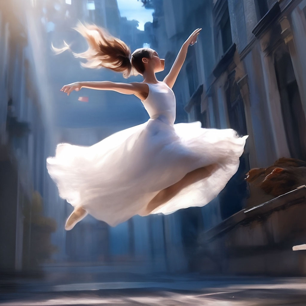 Аниме про балерину Балерина прыгает …» — создано в Шедевруме
