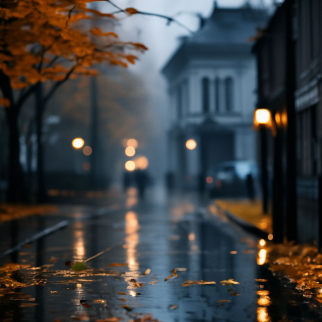 Дождливое утро осенью» — создано в Шедевруме